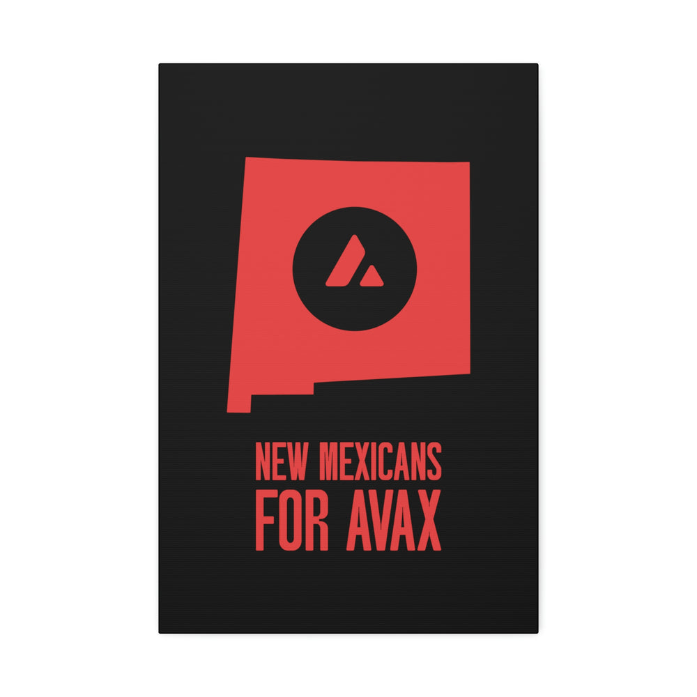 New Mexicans for Avax | Wall Canvas