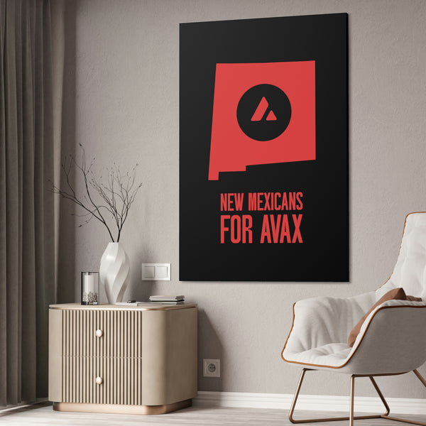 New Mexicans for Avax | Wall Canvas