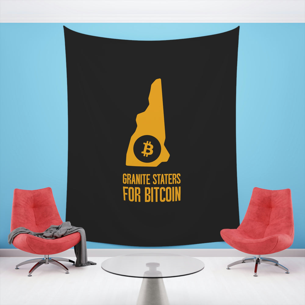 Granite Staters for Bitcoin | Wall Tapestry