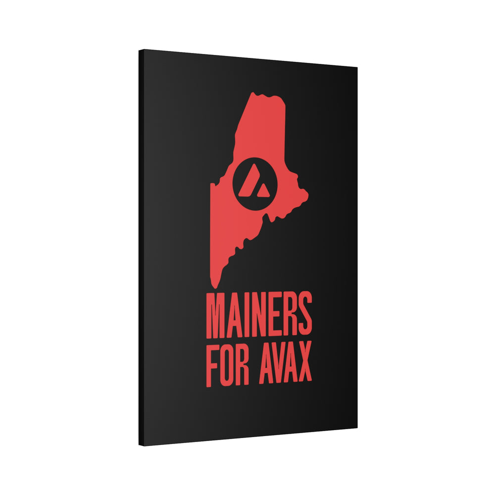 Mainers for Avax | Wall Canvas