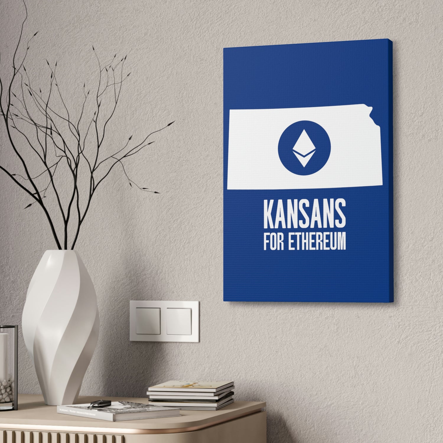 Kansans for Ethereum | Wall Canvas