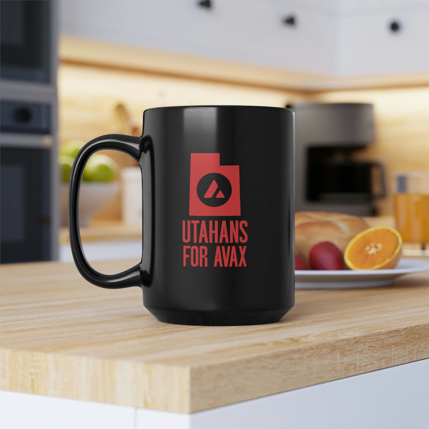 Utahans for Avax | Black Mug