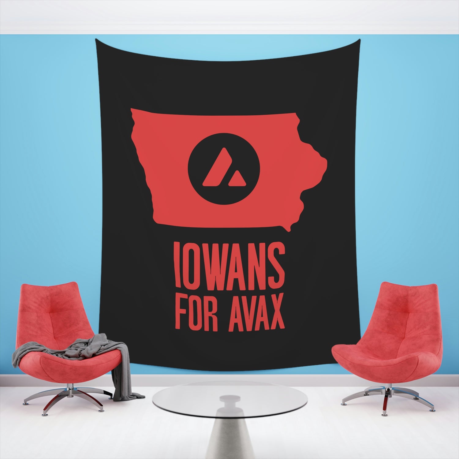 Iowans for Avax | Wall Tapestry