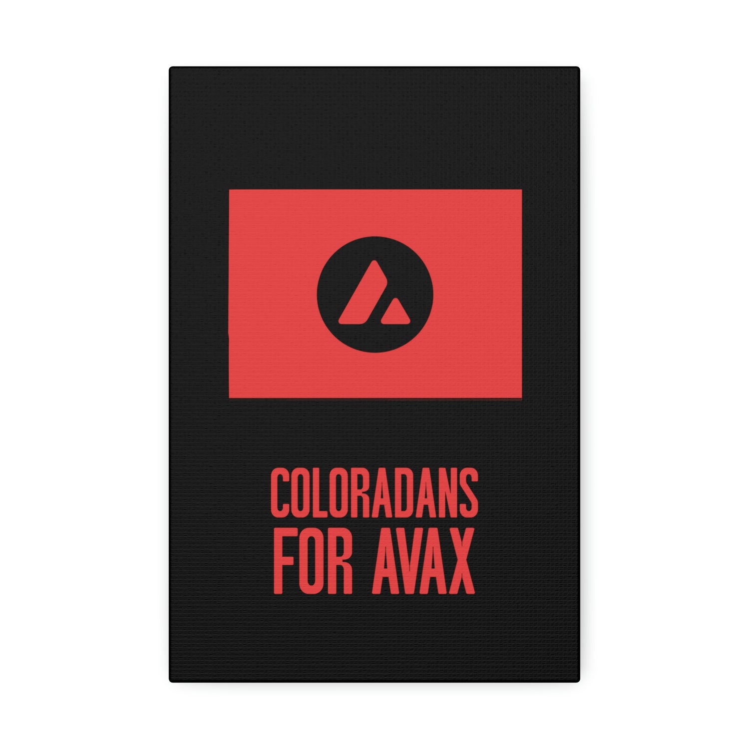 Coloradans for Avax | Wall Canvas