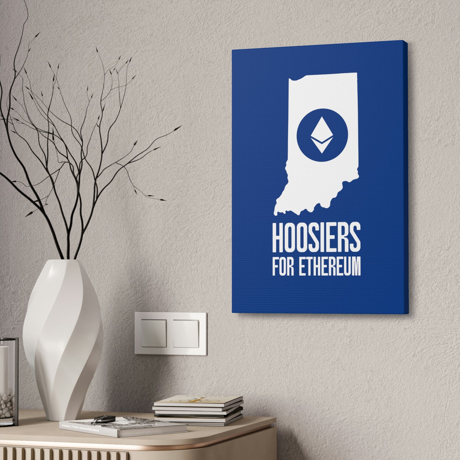 Hoosiers for Ethereum | Wall Canvas