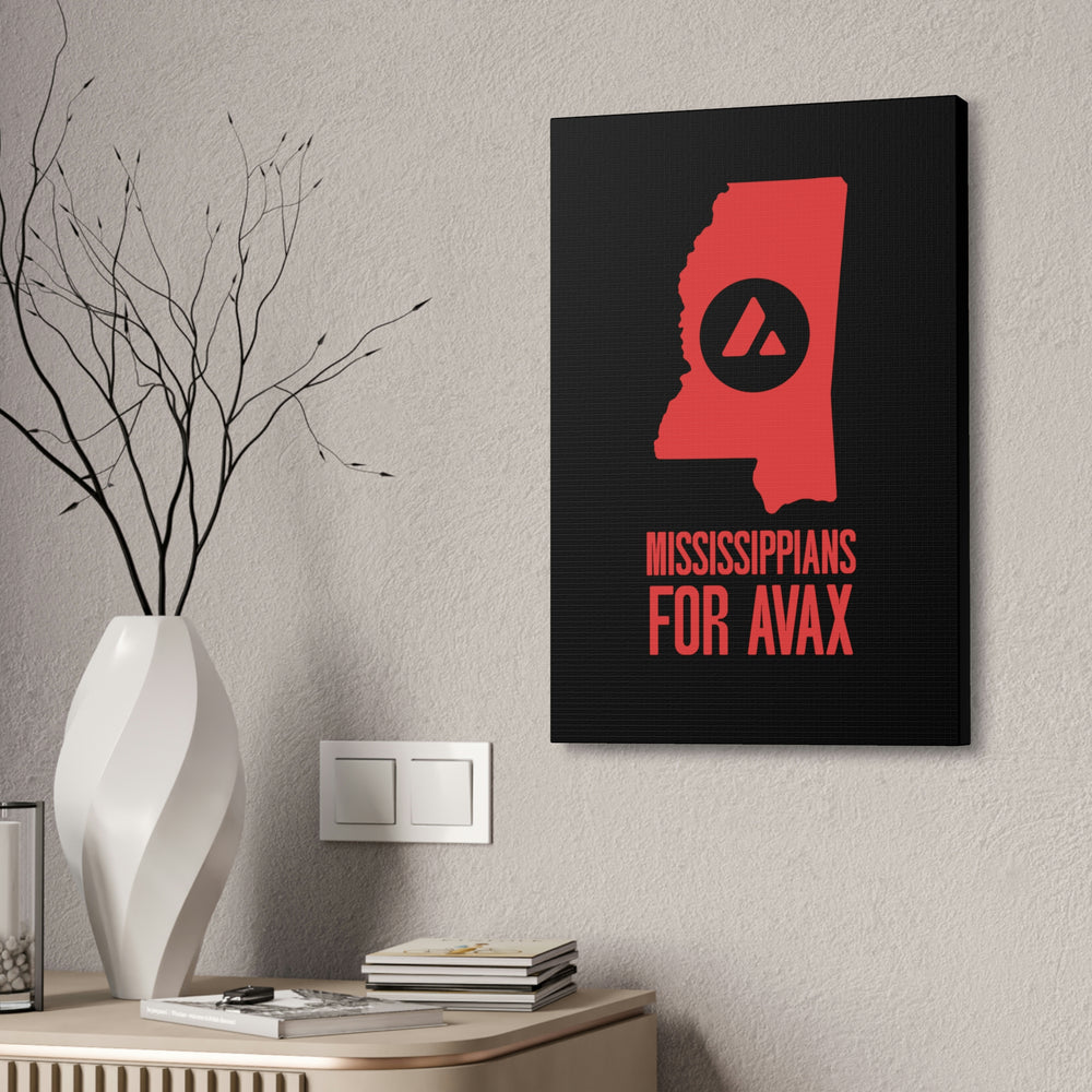 Mississippians for Avax | Wall Canvas