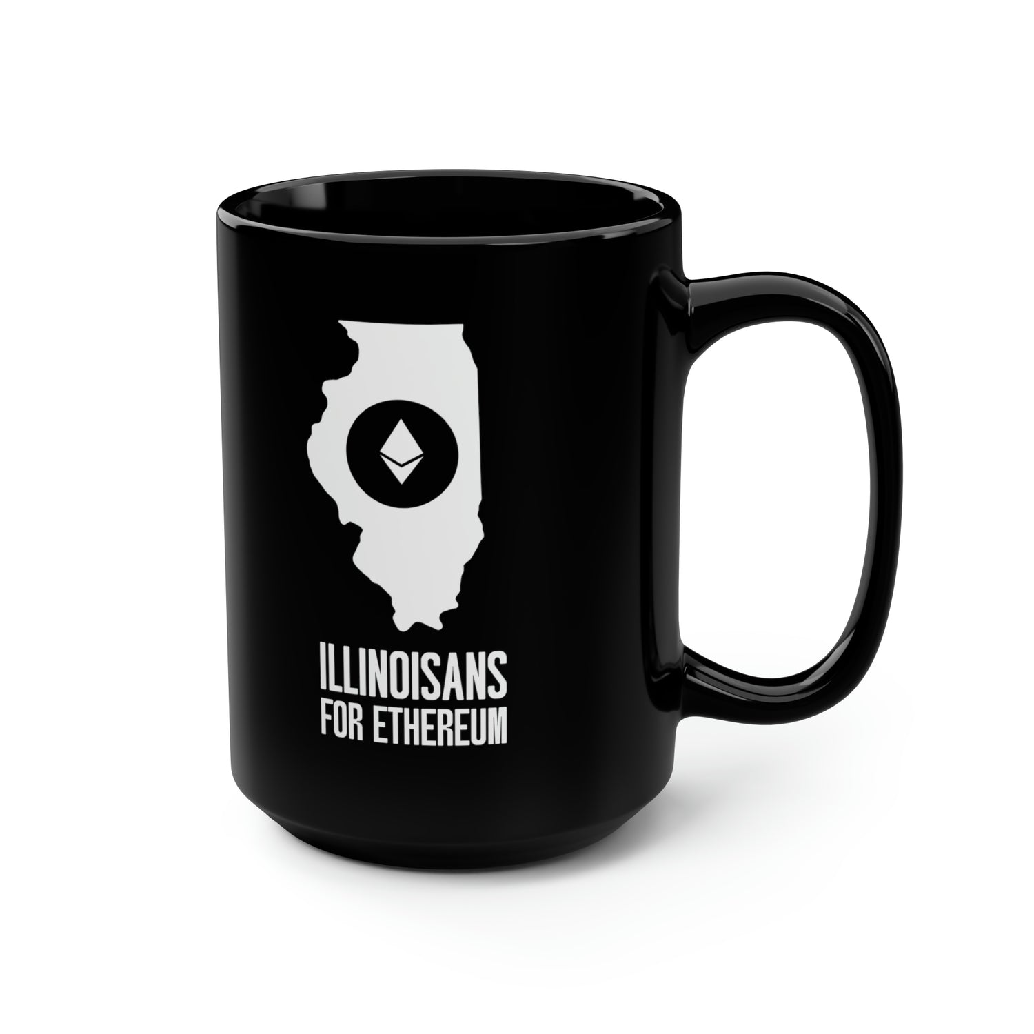 Illinoisans for Ethereum | Black Mug