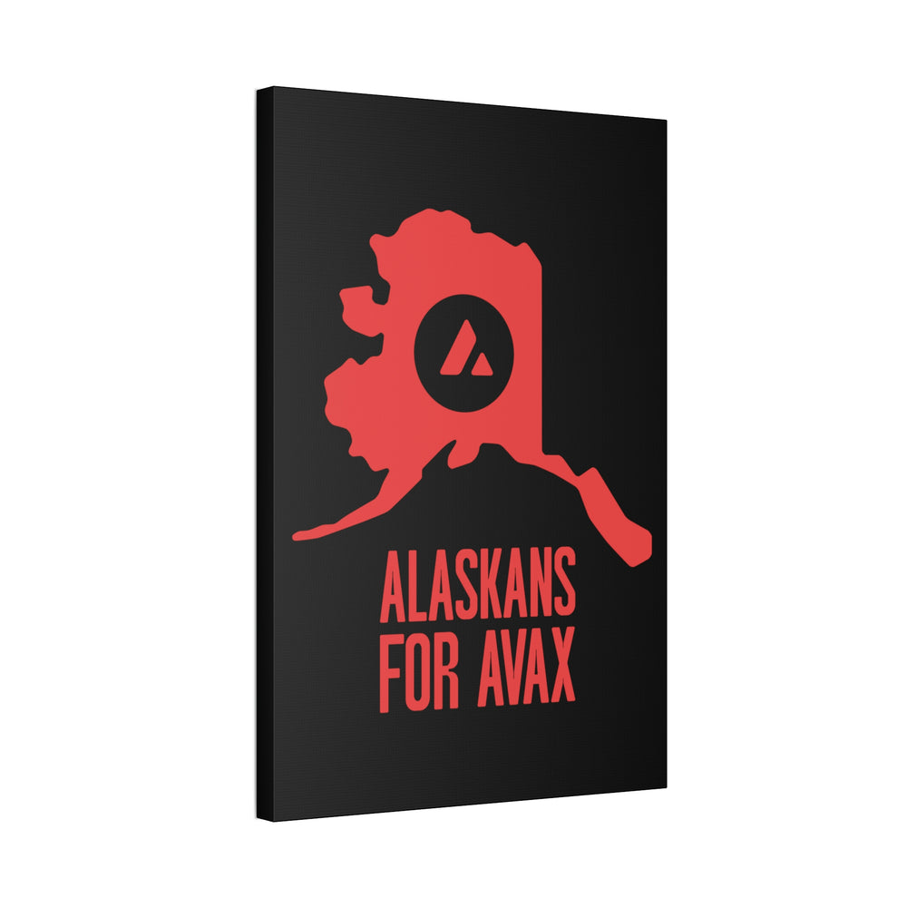 Alaskans for Avax | Wall Canvas