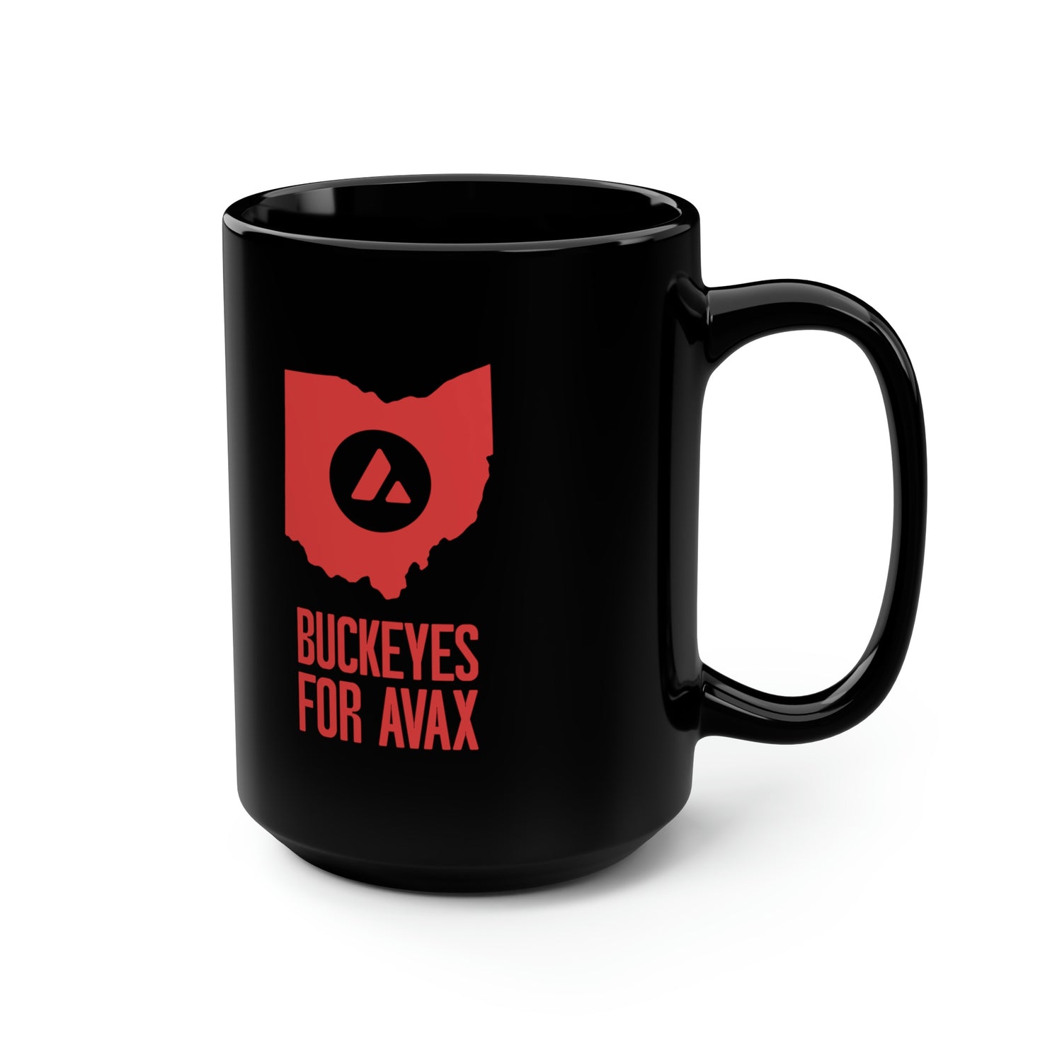 Buckeyes for Avax | Black Mug