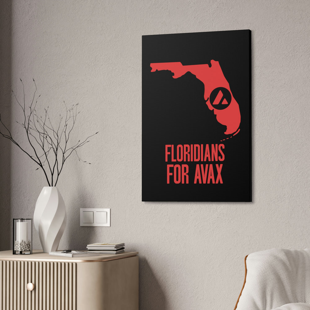 Floridians for Avax | Wall Canvas