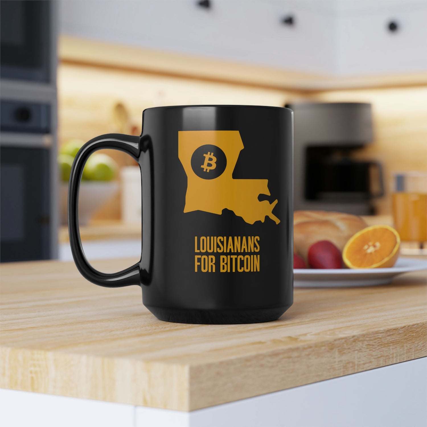 Louisianans for Bitcoin | Black Mug