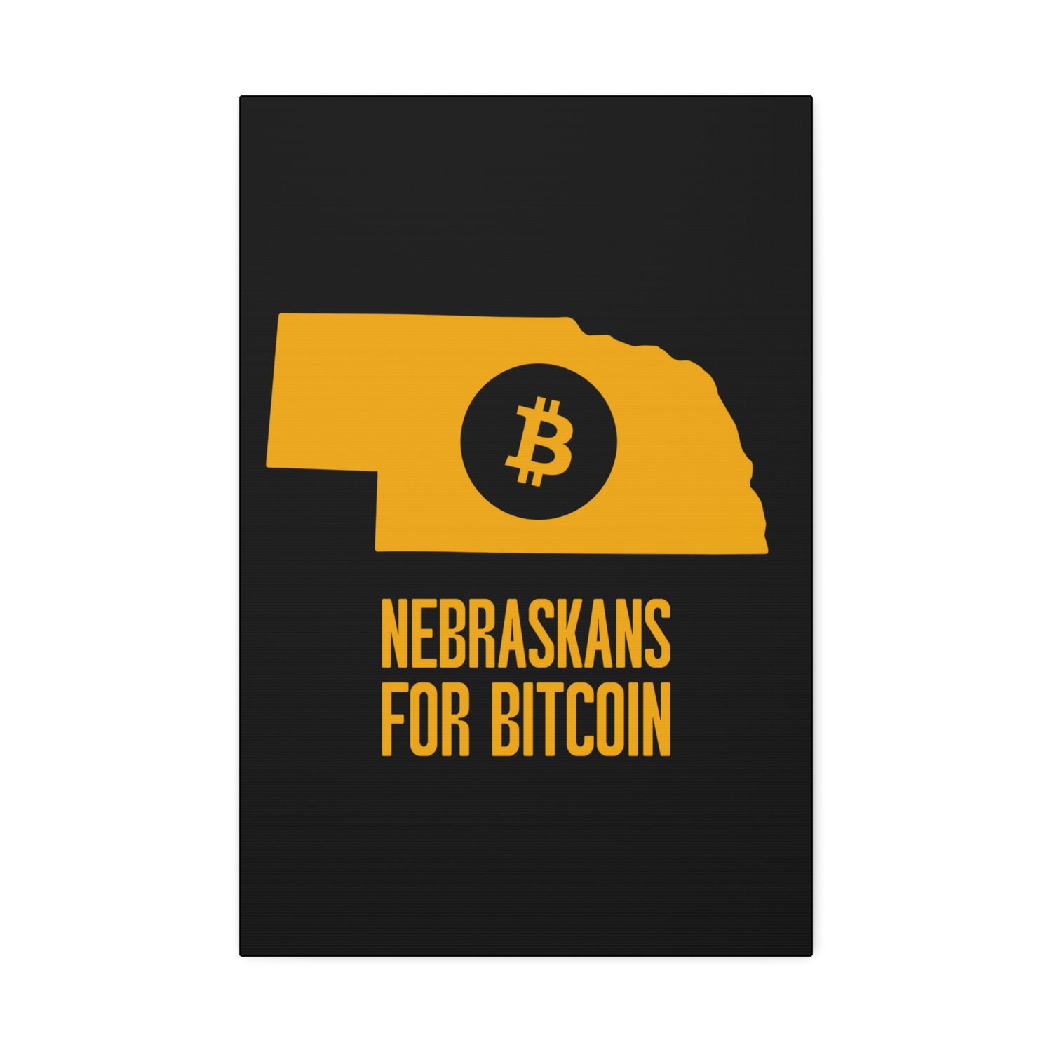 Nebraskans for Bitcoin | Wall Canvas