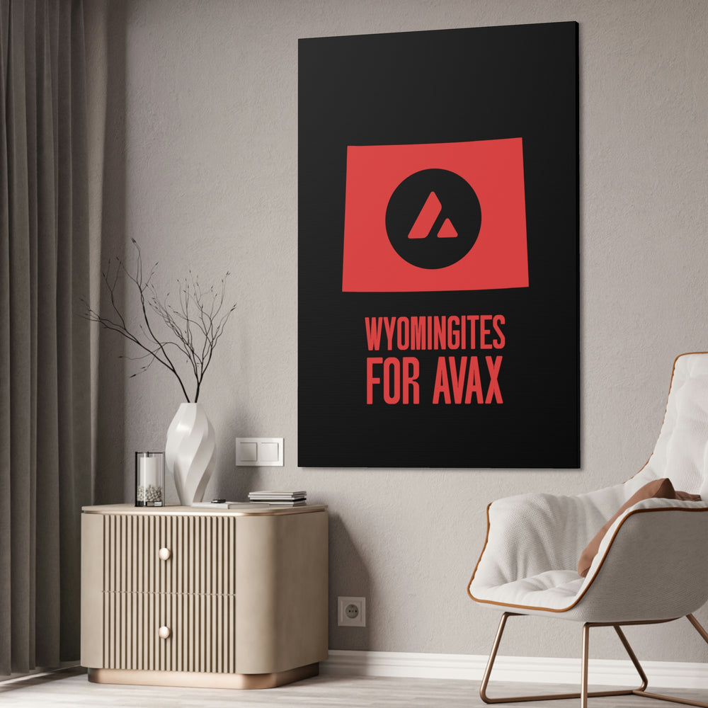 Wyomingites for Avax | Wall Canvas