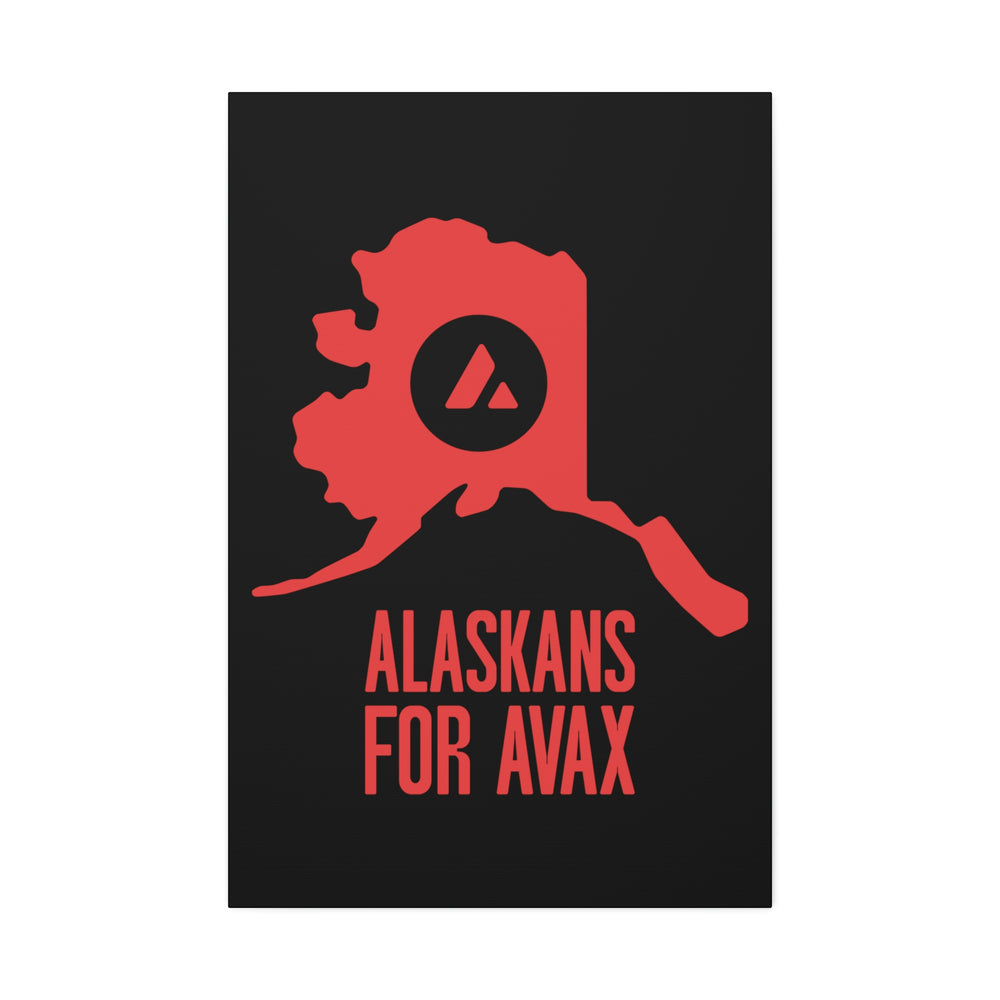 Alaskans for Avax | Wall Canvas