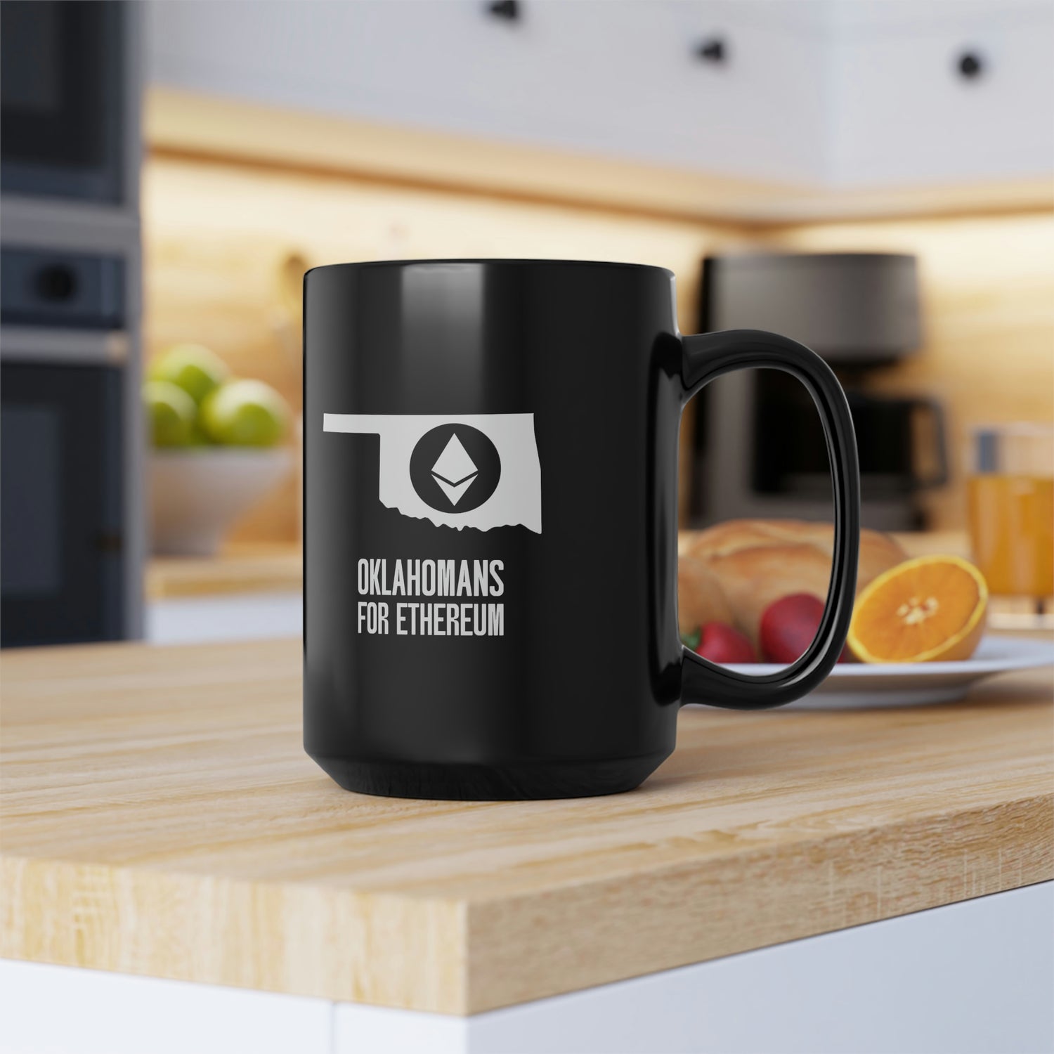 Oklahomans for Ethereum | Black Mug