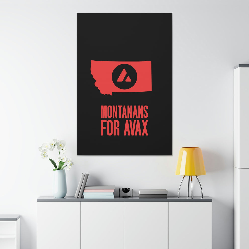 Montanans for Avax | Wall Canvas