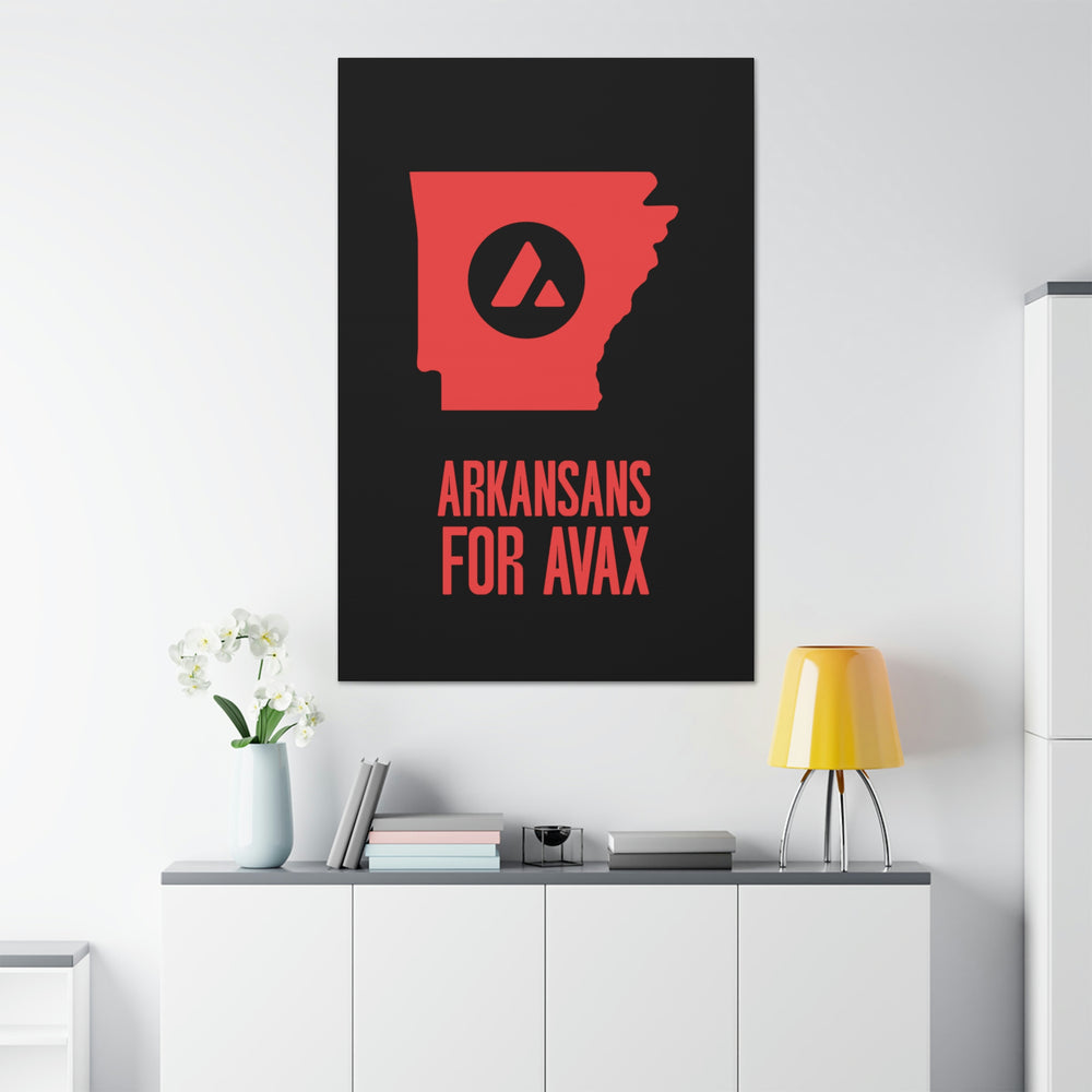 Arkansans for Avax | Wall Canvas