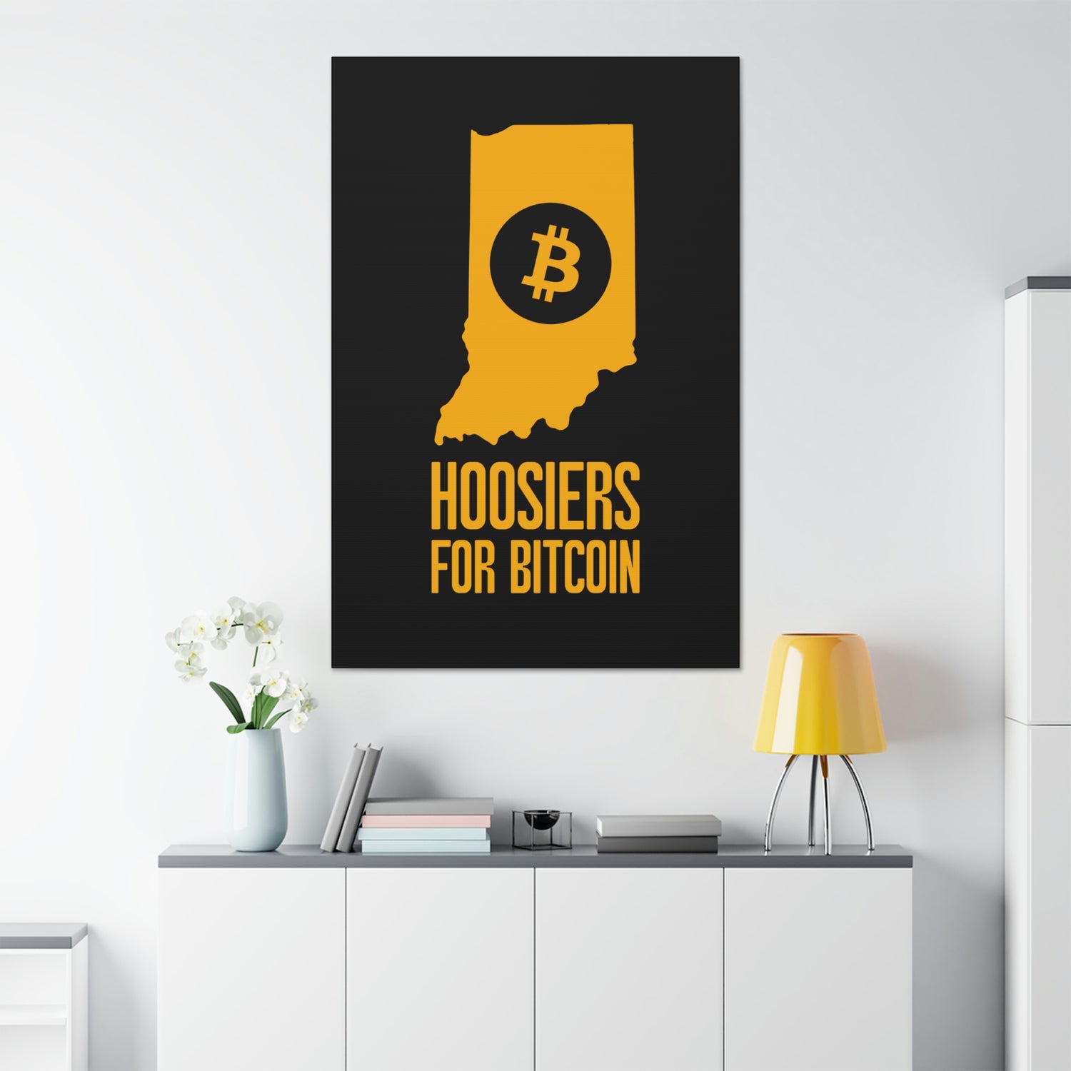 Hoosiers for Bitcoin | Wall Canvas