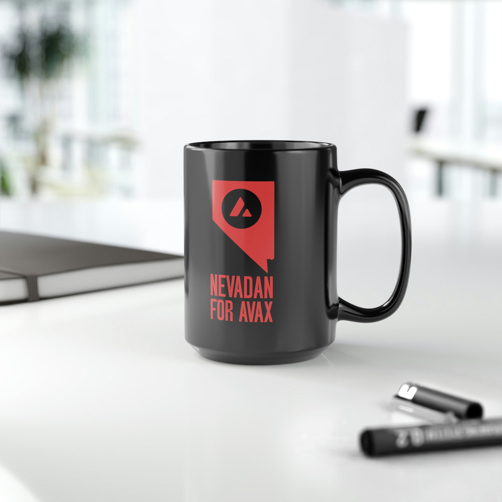 Nevadan for Avax | Black Mug