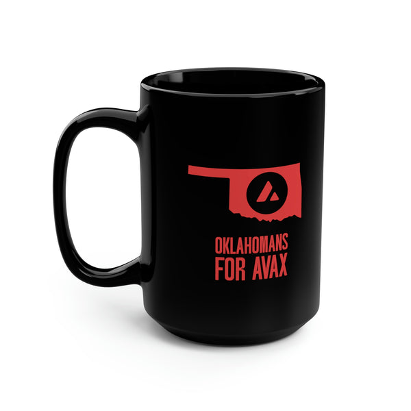 Oklahomans for Avax | Black Mug