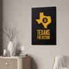 Texans for Bitcoin | Wall Canvas