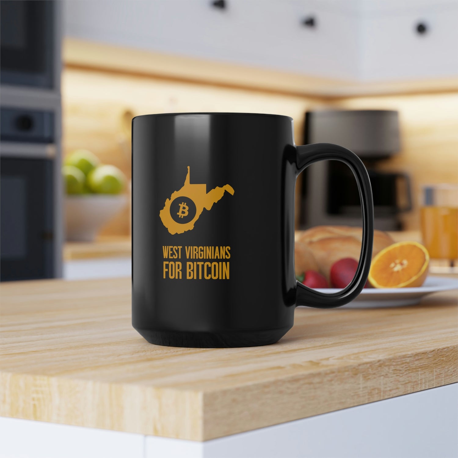 West Virginians for Bitcoin | Black Mug