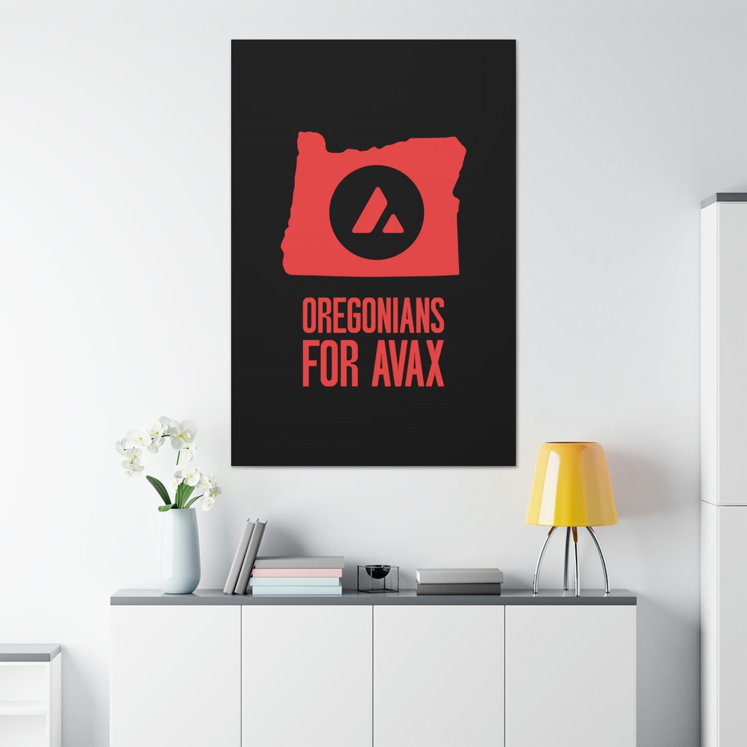 Oregonians for Avax | Wall Canvas