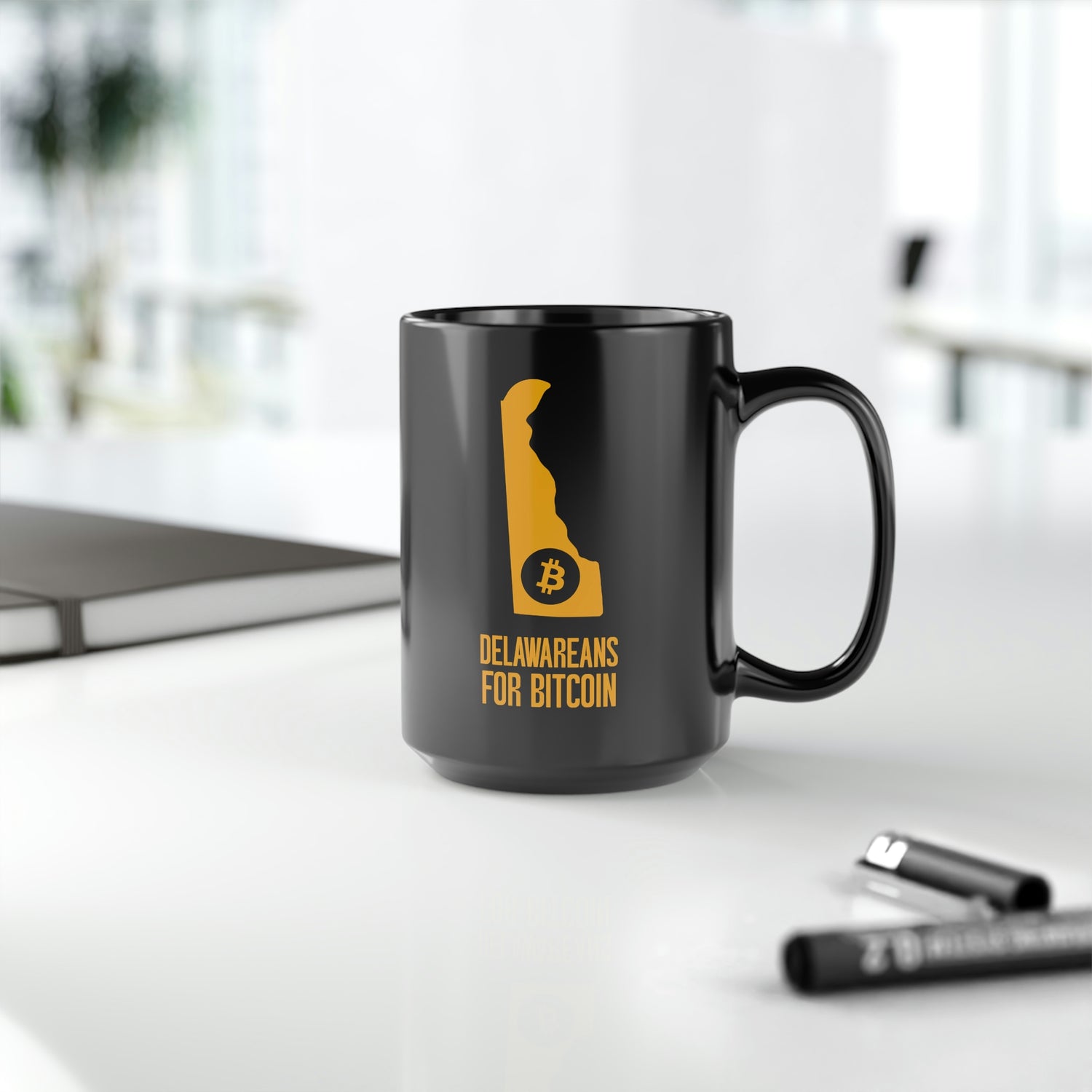 Delawareans for Bitcoin | Black Mug