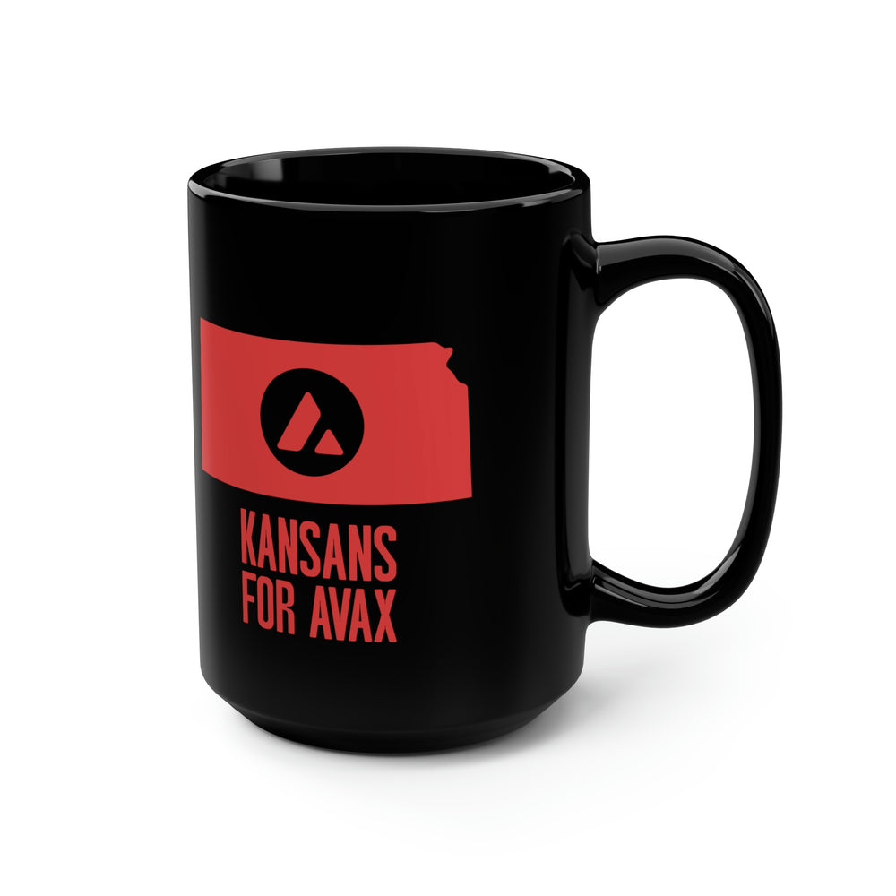 Kansans for Avax | Black Mug