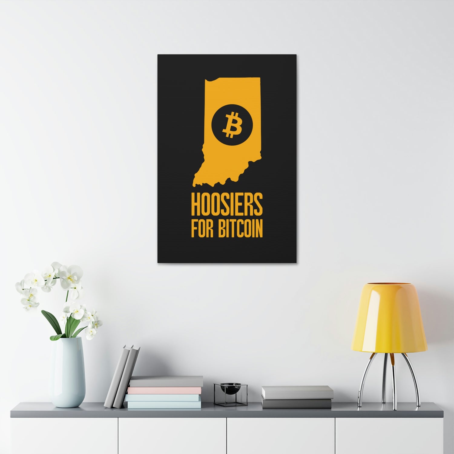 Hoosiers for Bitcoin | Wall Canvas