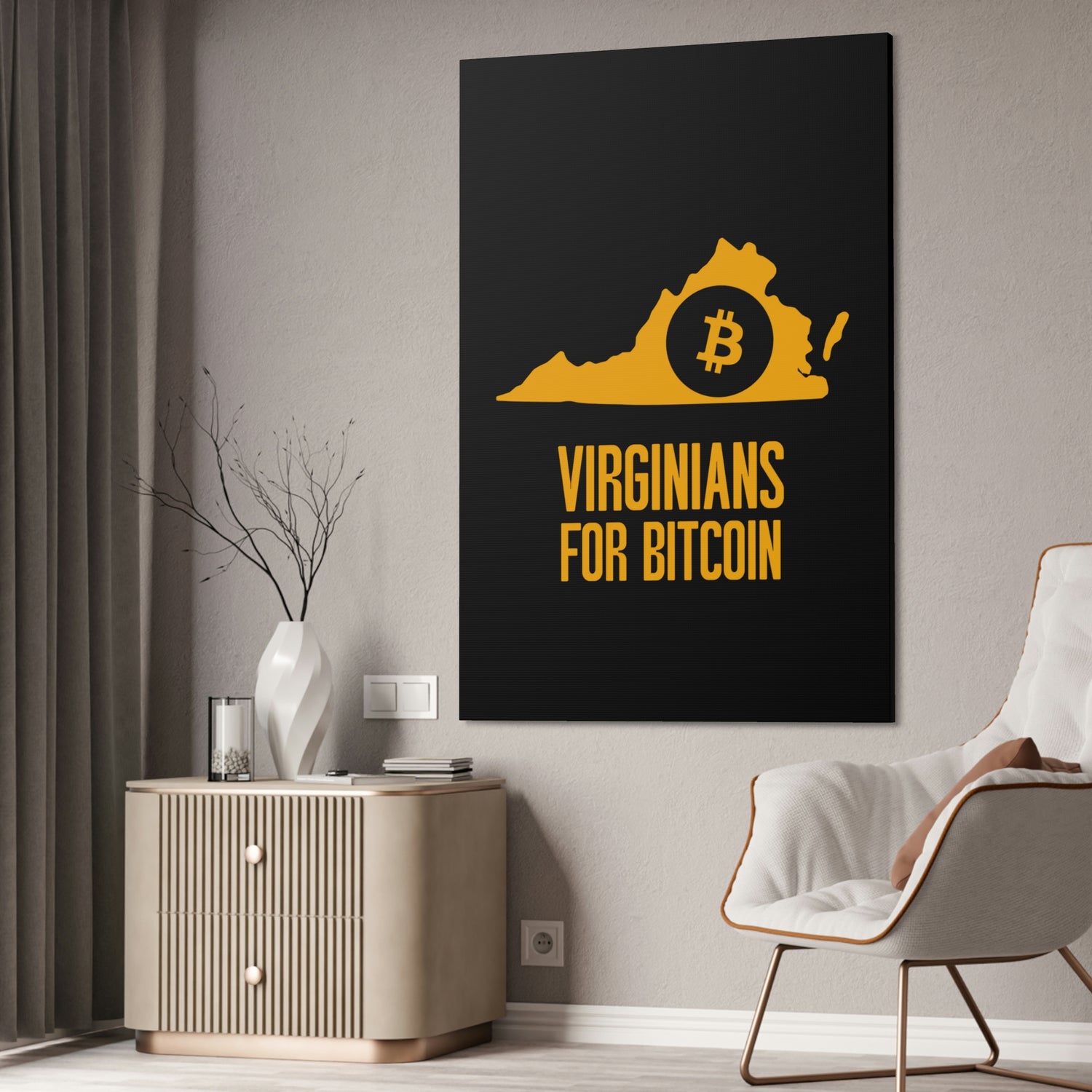 Virginians for Bitcoin | Wall Canvas