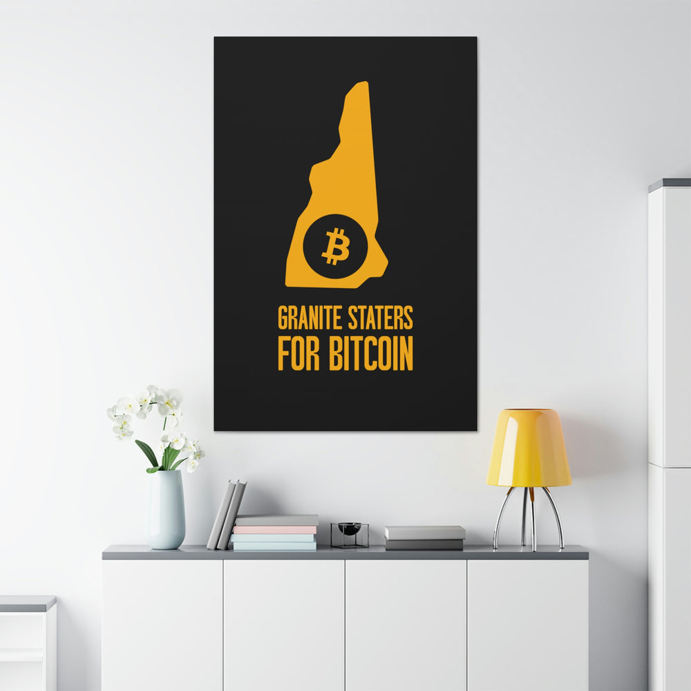 Granite Staters for Bitcoin | Wall Canvas