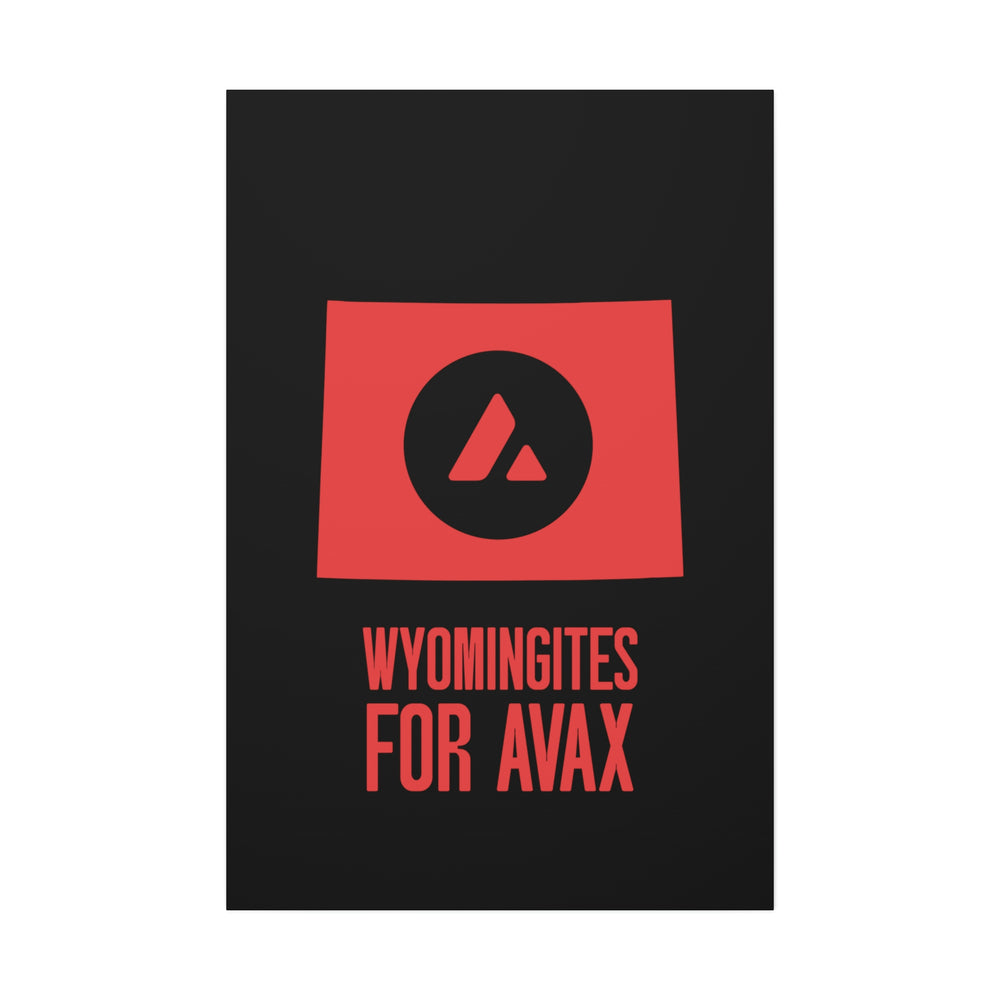 Wyomingites for Avax | Wall Canvas