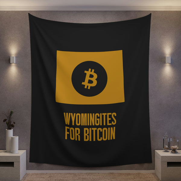 Wyomingites for Bitcoin | Wall Tapestry