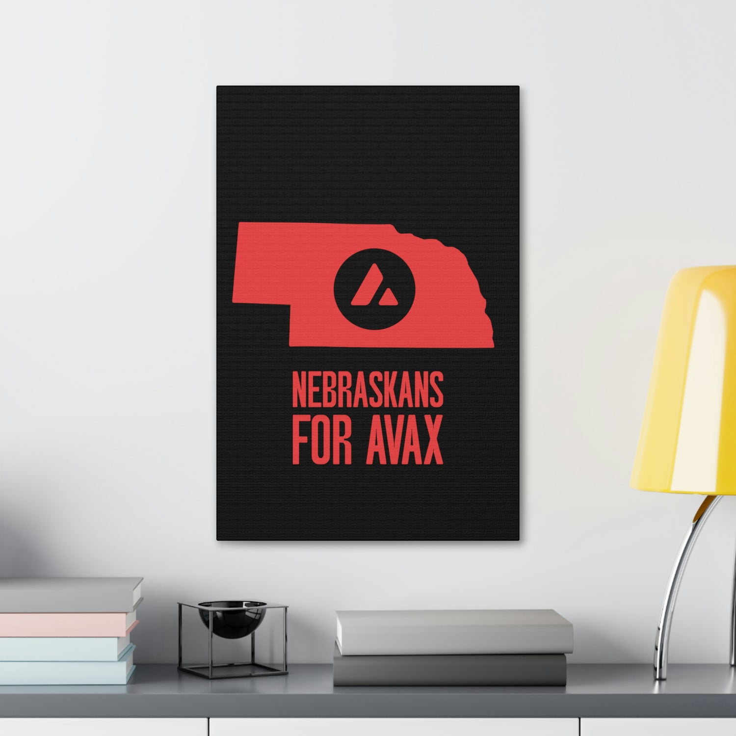 Nebraskans for Avax | Wall Canvas