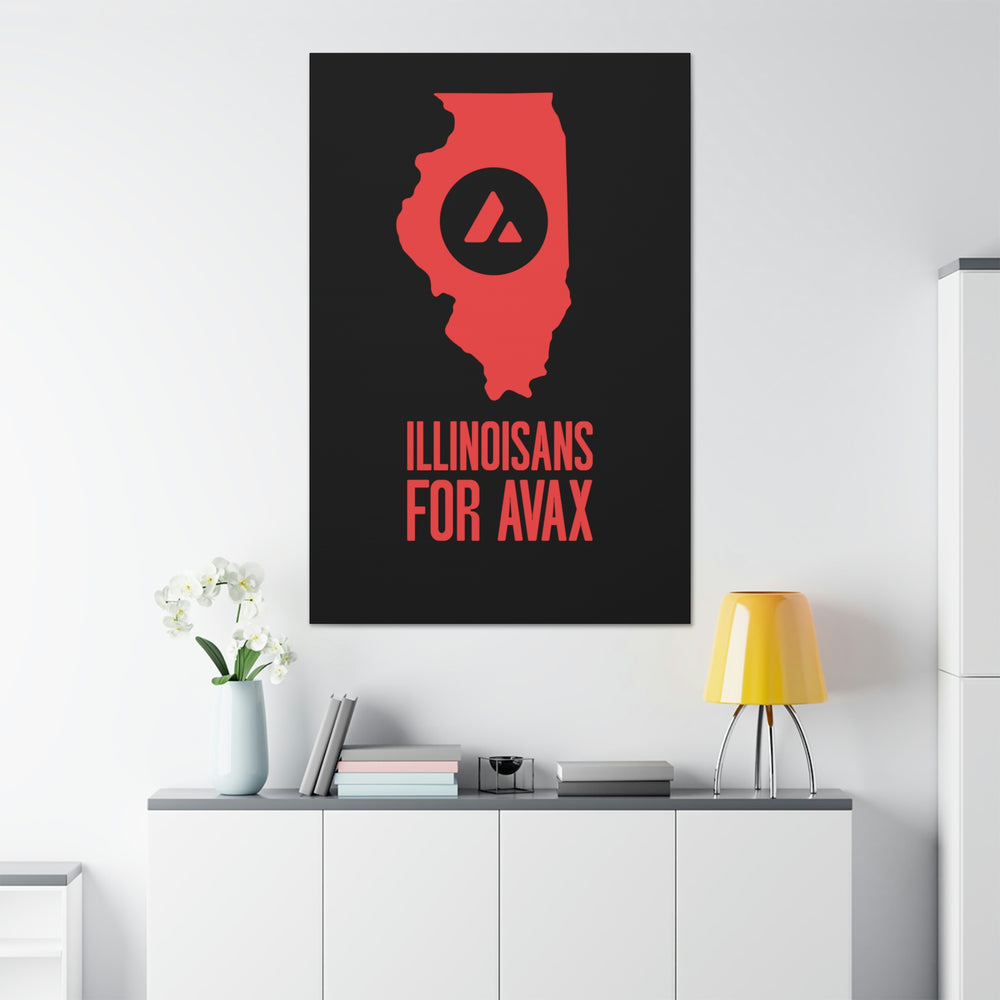 Illinoisans for Avax | Wall Canvas