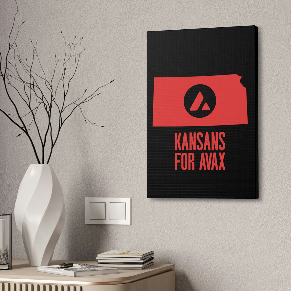 Kansans for Avax | Wall Canvas