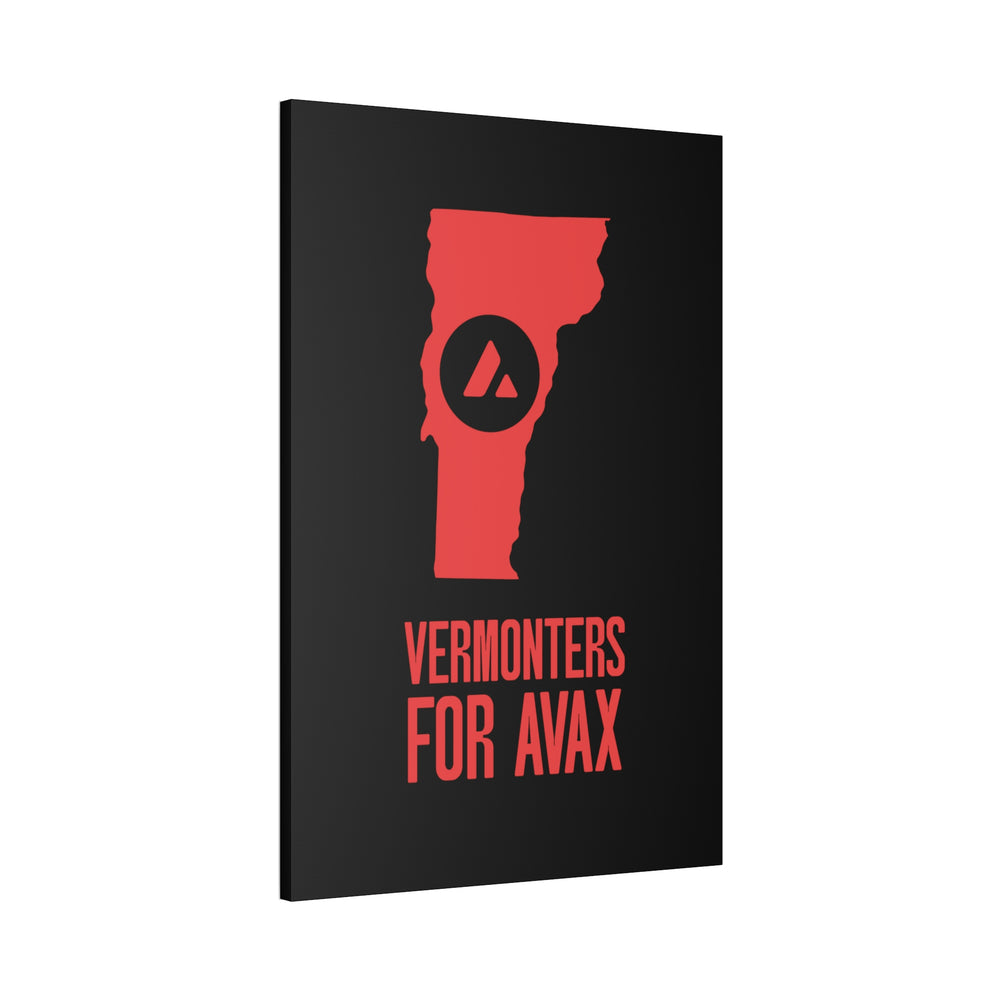 Vermonters for Avax | Wall Canvas