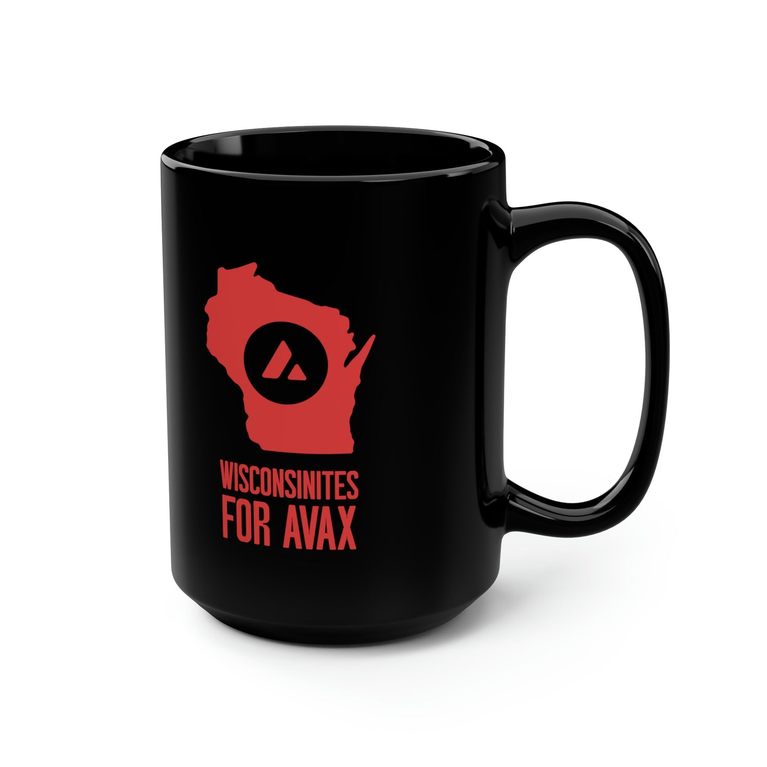 Wisconsinites for Avax | Black Mug