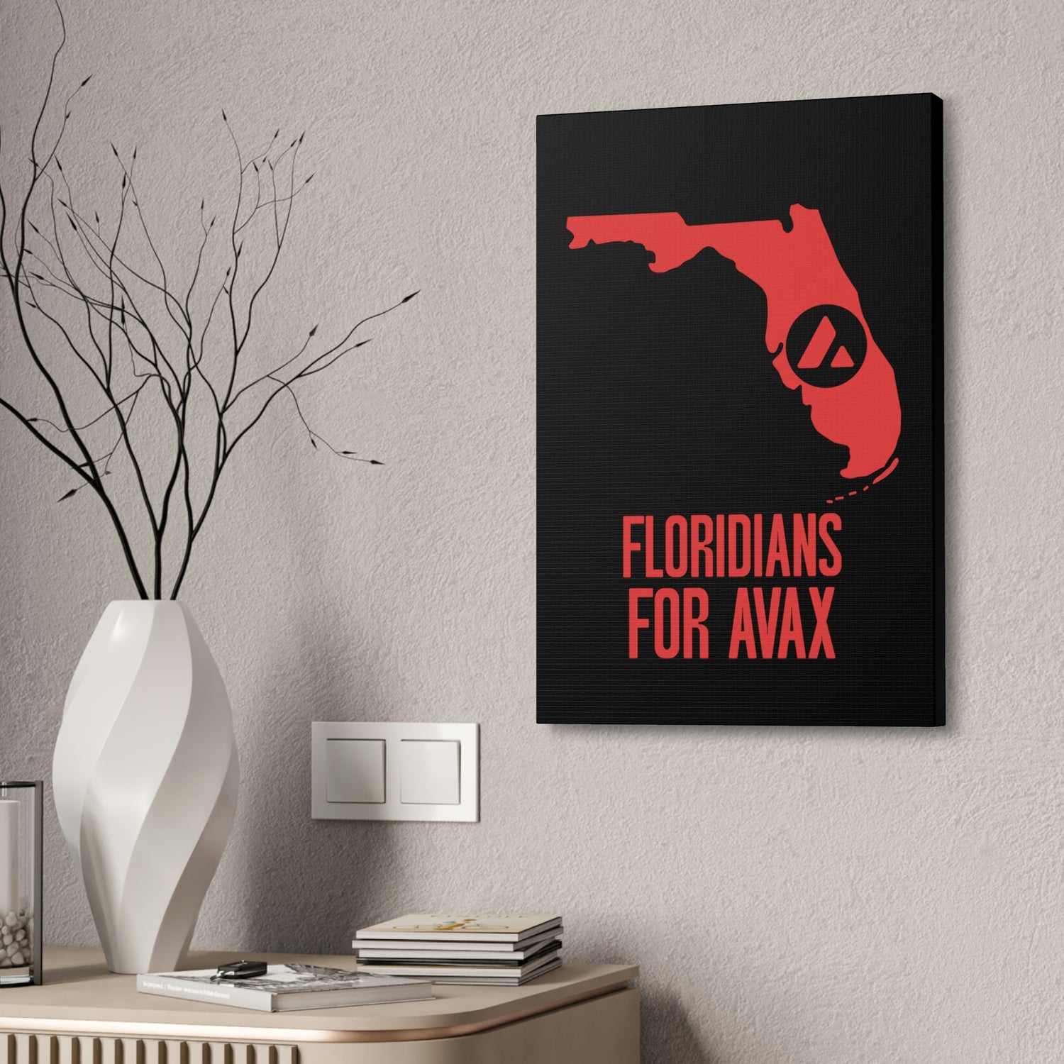 Floridians for Avax | Wall Canvas