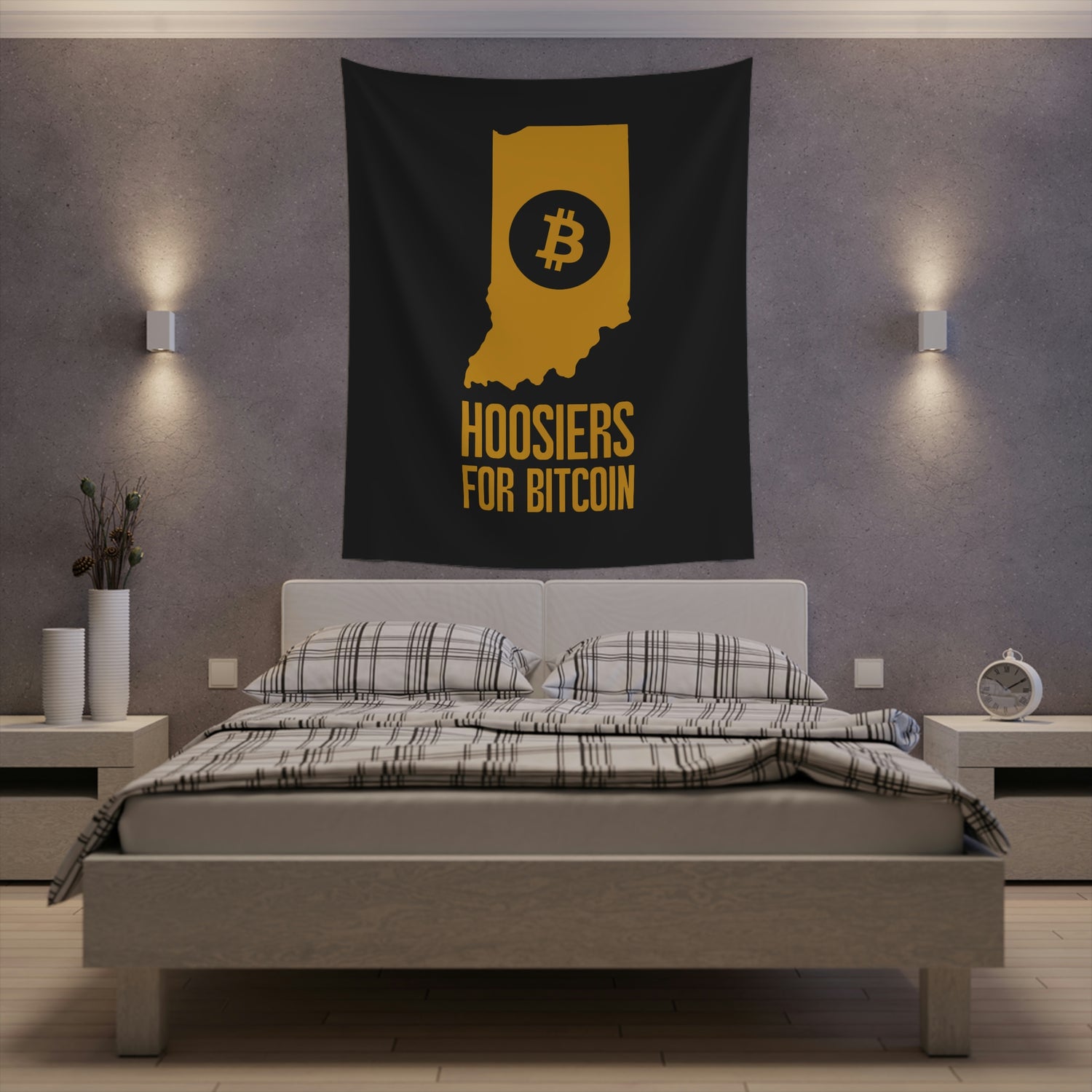 Hoosiers for Bitcoin | Wall Tapestry