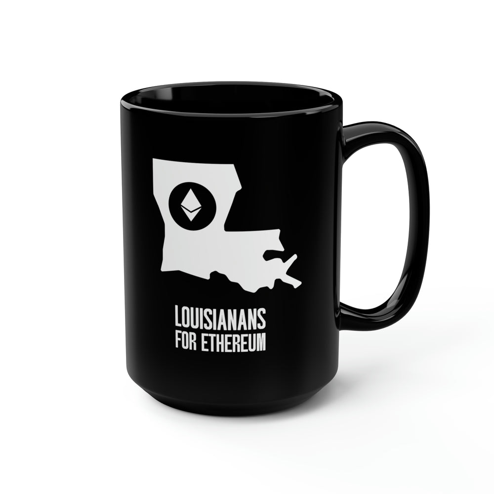 Louisianans for Ethereum | Black Mug