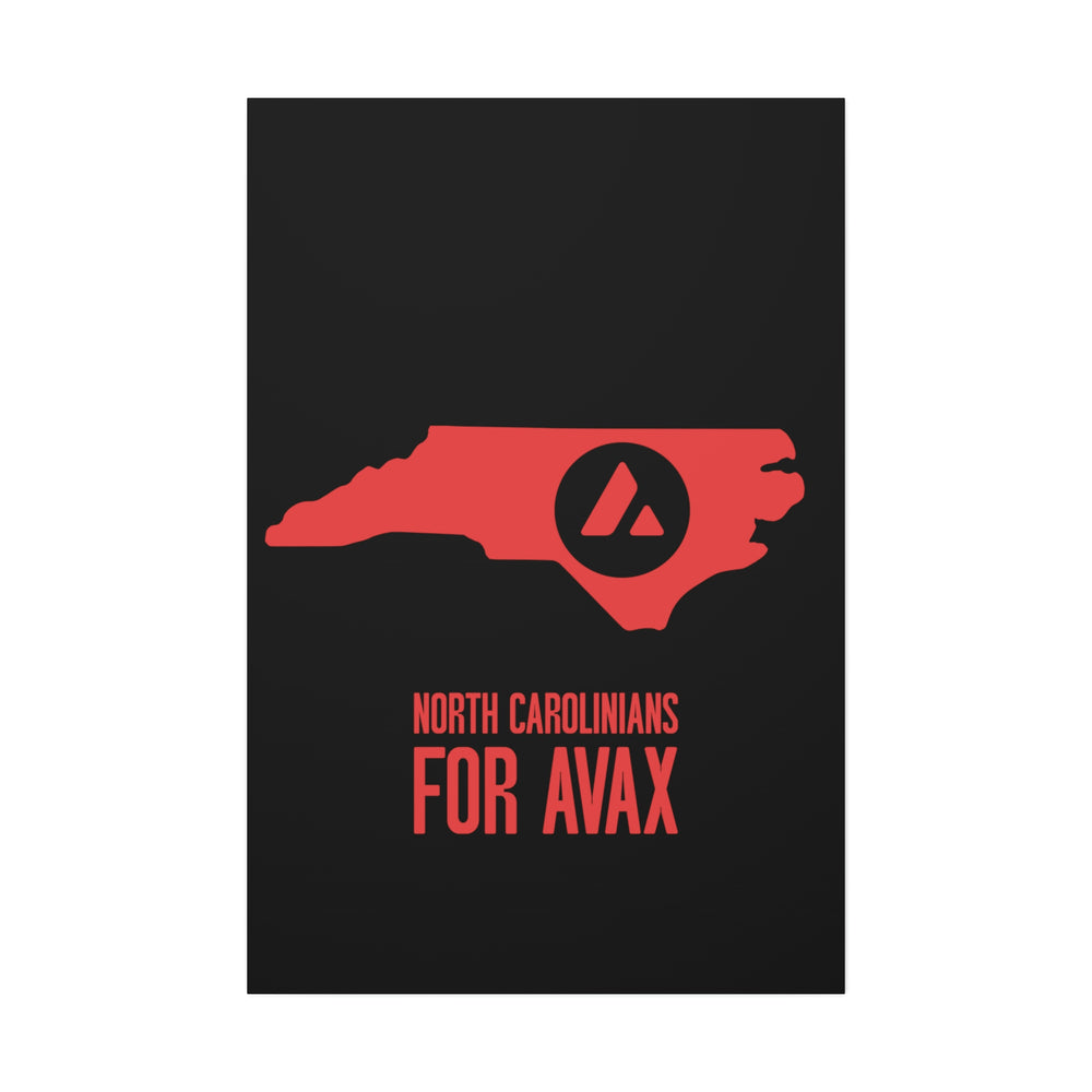 North Carolinians for Avax | Wall Canvas