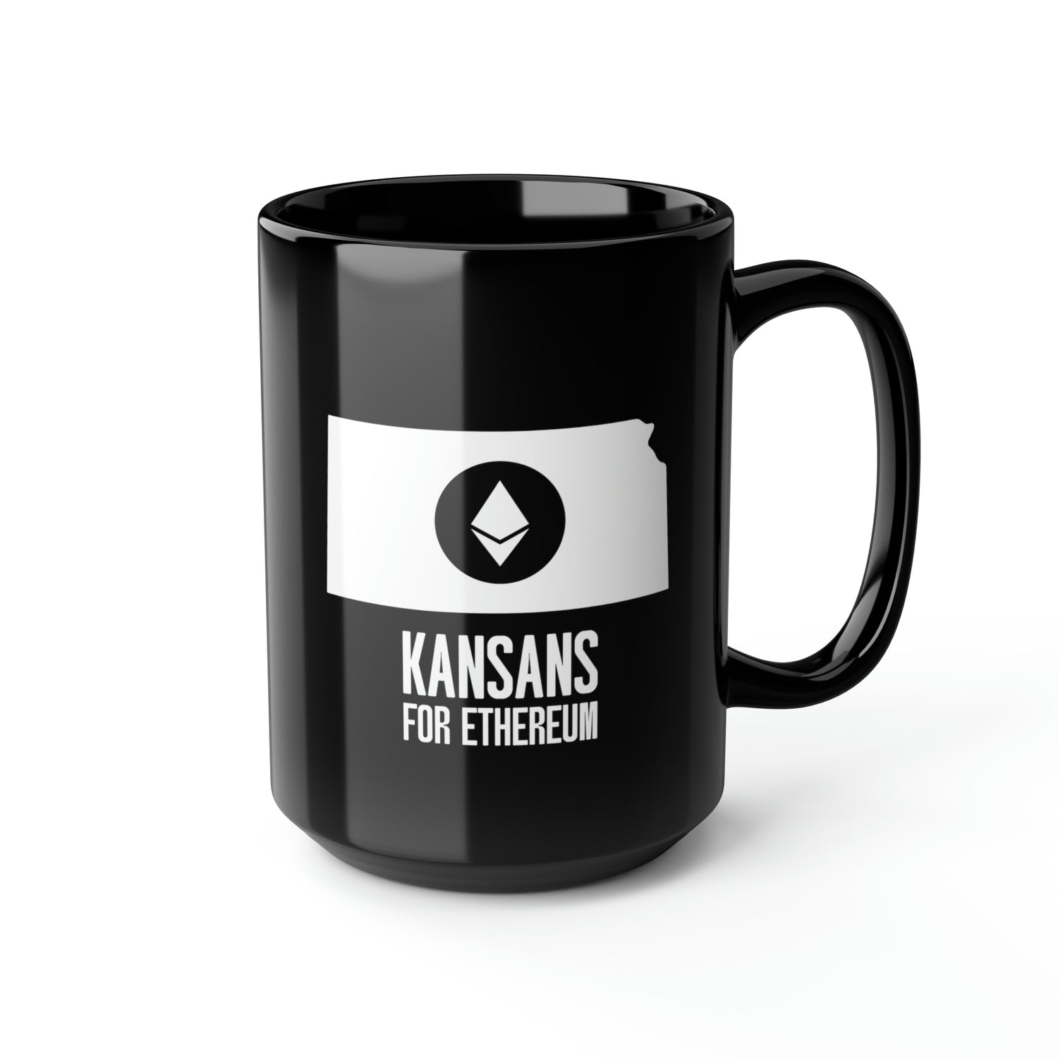 Kansans for Ethereum | Black Mug