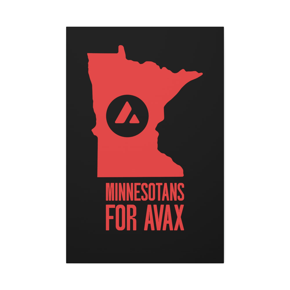 Minnesotans for Avax | Wall Canvas