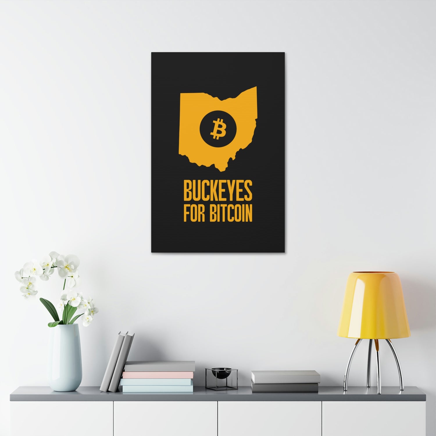 Buckeyes for Bitcoin | Wall Canvas