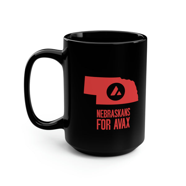 Nebraskans for Avax | Black Mug