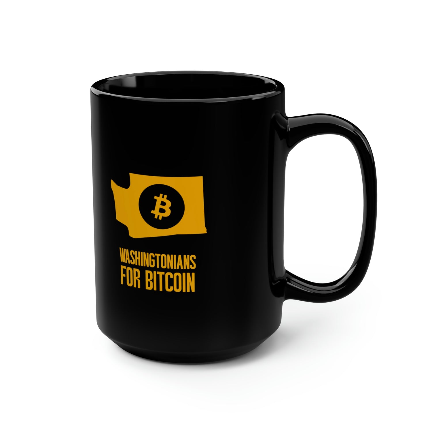 Washingtonians State for Bitcoin | Black Mug