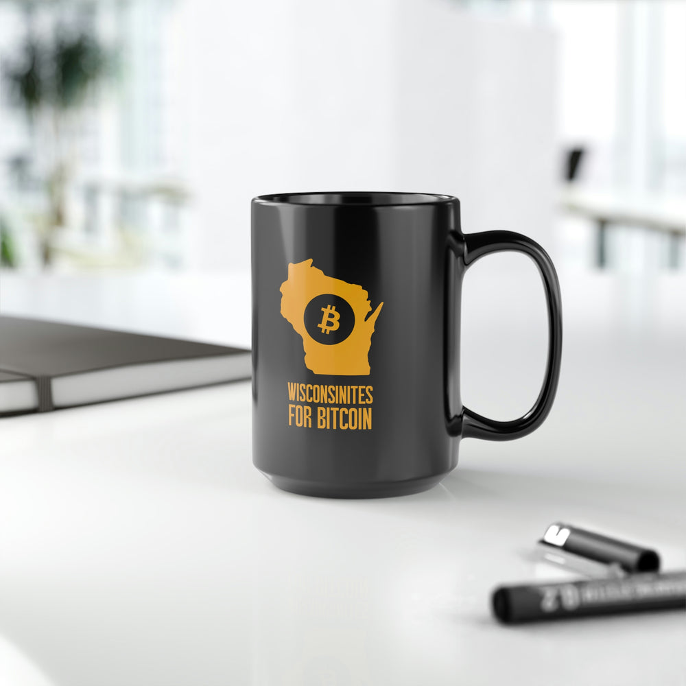 Wisconsinites for Bitcoin | Black Mug