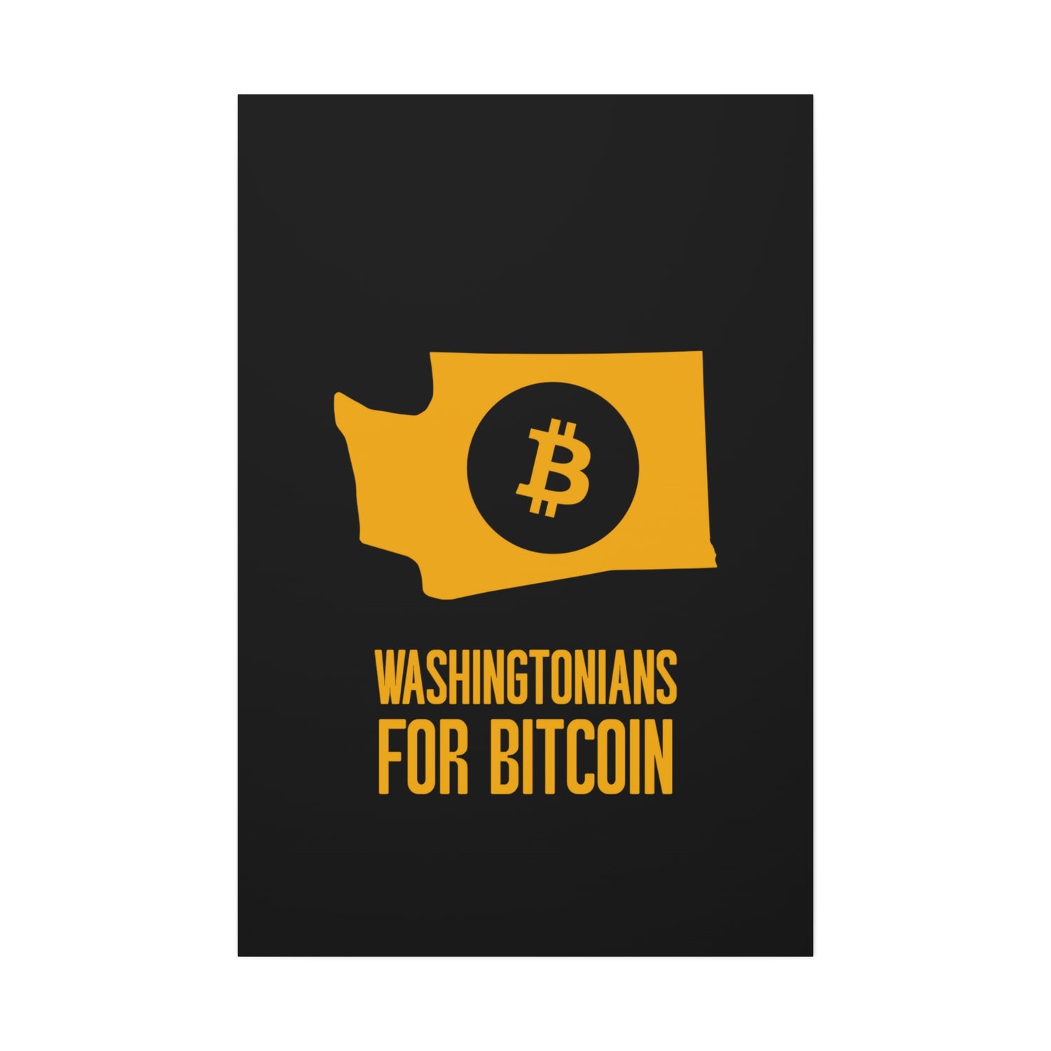 Washingtonians State for Bitcoin | Wall Canvas